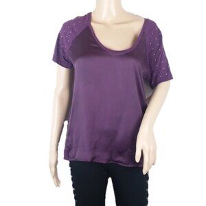 Halogen Purple Bramble Top